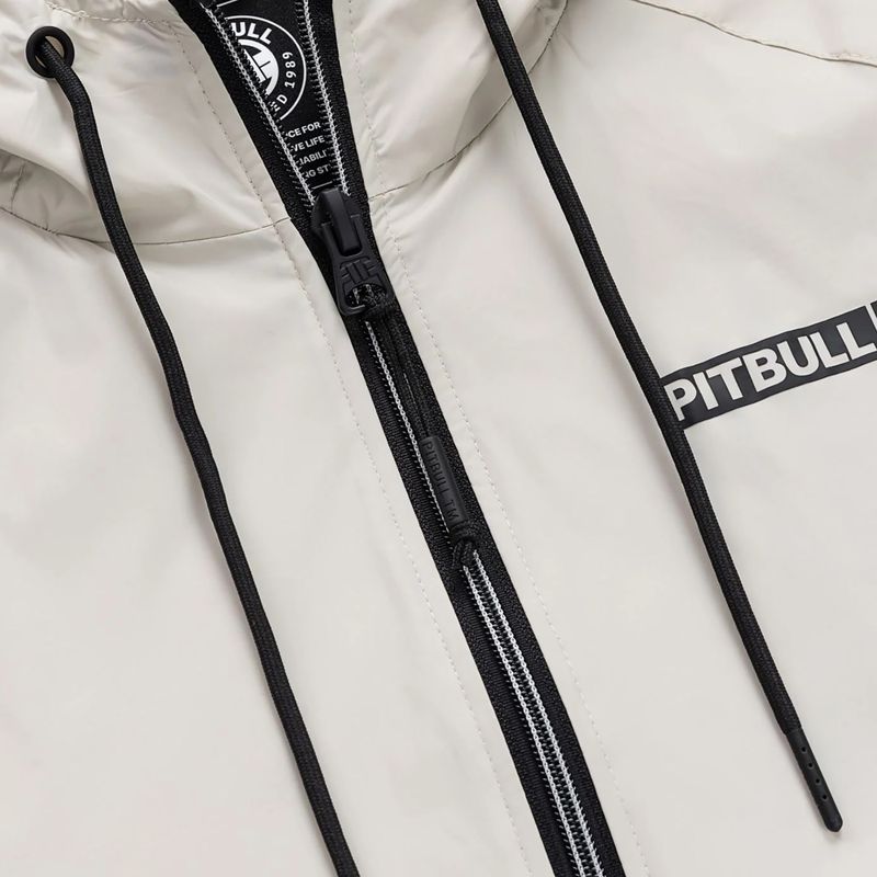 Мъжко яке Pitbull Athletic Logo Nylon Hooded light sand 7