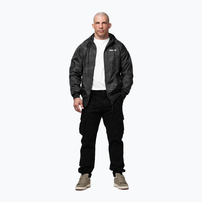 Мъжко яке Pitbull Athletic Logo Nylon Hooded black 2
