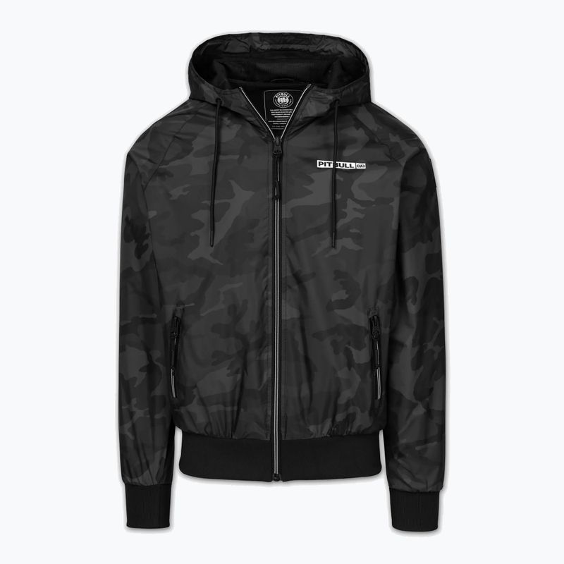 Мъжко яке Pitbull Athletic Logo Nylon Hooded black 6