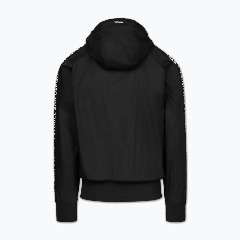 Мъжко яке Pitbull Athletic Tape Nylon Hooded black 4