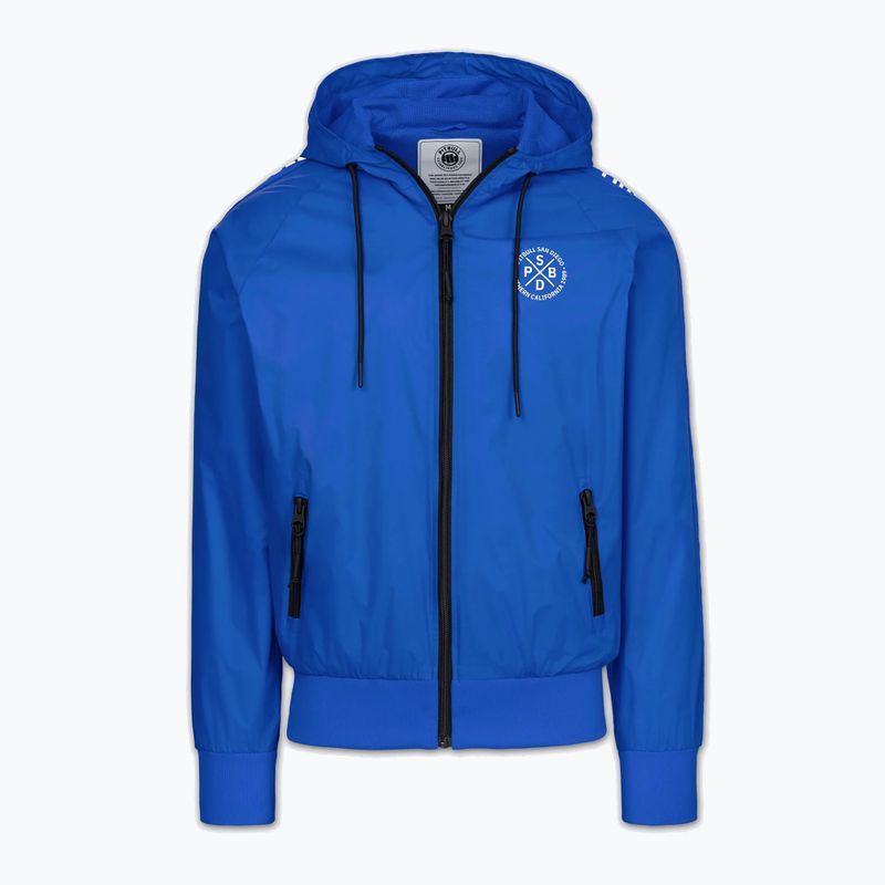 Мъжко яке Pitbull Athletic Tape Nylon Hooded electric blue 5