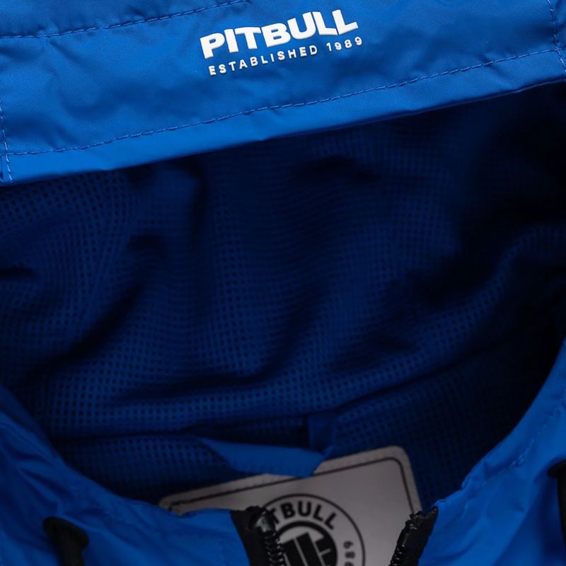 Мъжко яке Pitbull Athletic Tape Nylon Hooded electric blue 11