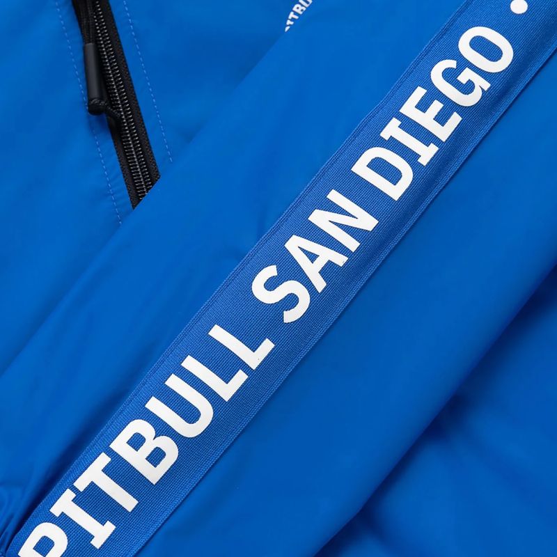 Мъжко яке Pitbull Athletic Tape Nylon Hooded electric blue 12