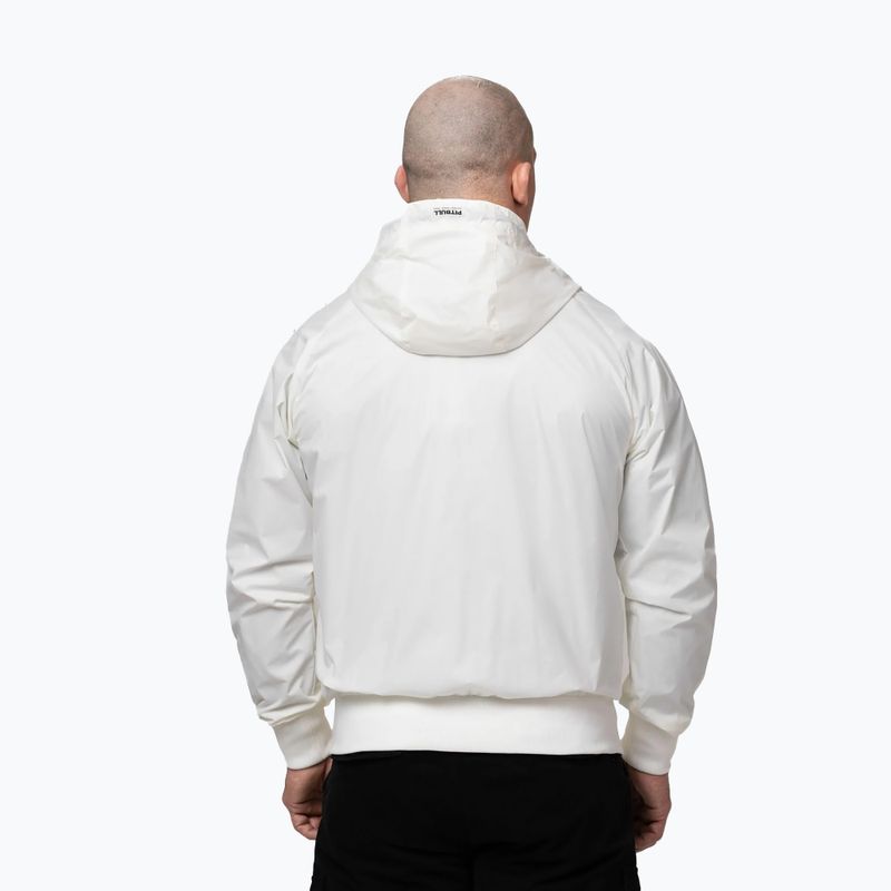Мъжко яке Pitbull Athletic Tape Nylon Hooded off white 3