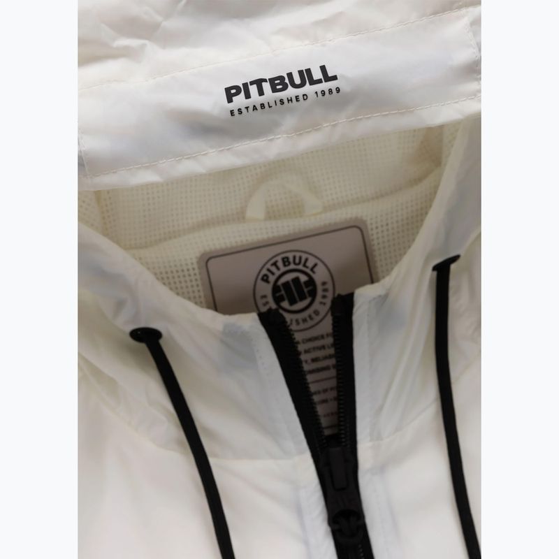 Мъжко яке Pitbull Athletic Tape Nylon Hooded off white 7