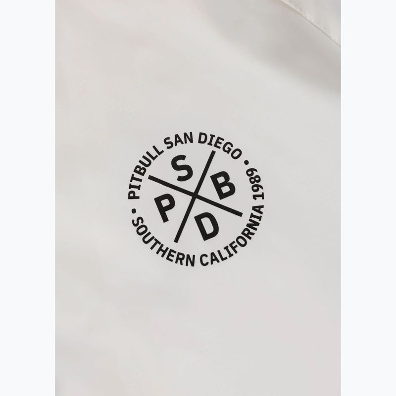 Мъжко яке Pitbull Athletic Tape Nylon Hooded off white 8
