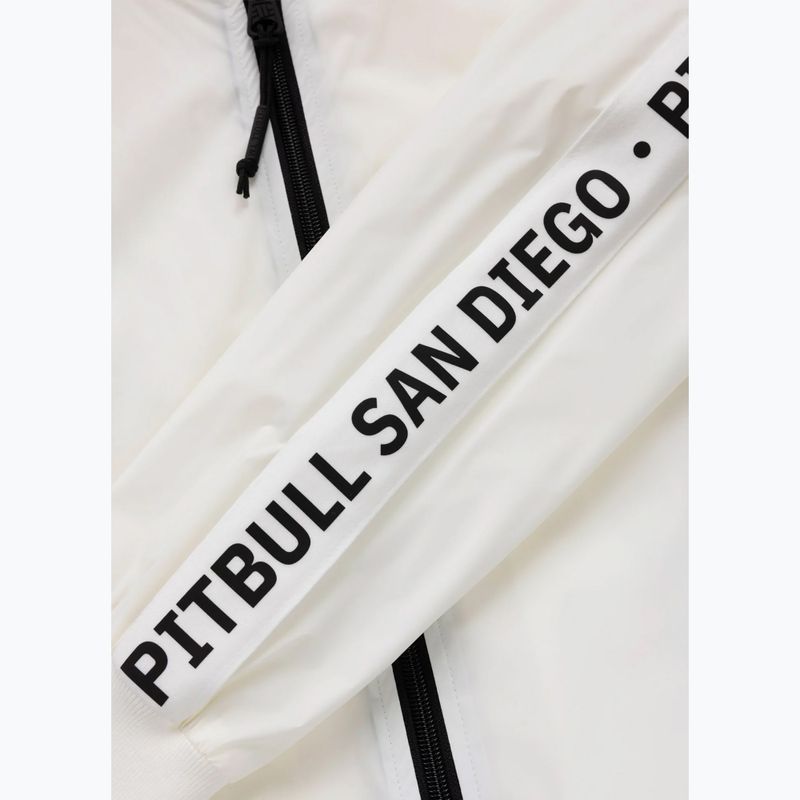 Мъжко яке Pitbull Athletic Tape Nylon Hooded off white 9