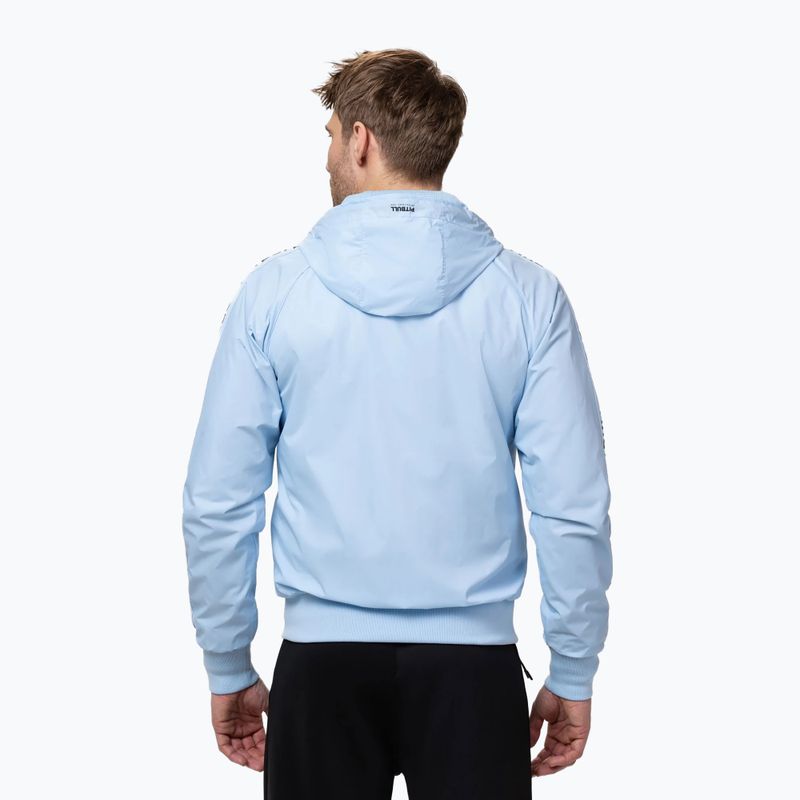 Мъжко яке Pitbull Athletic Tape Nylon Hooded light blue 3