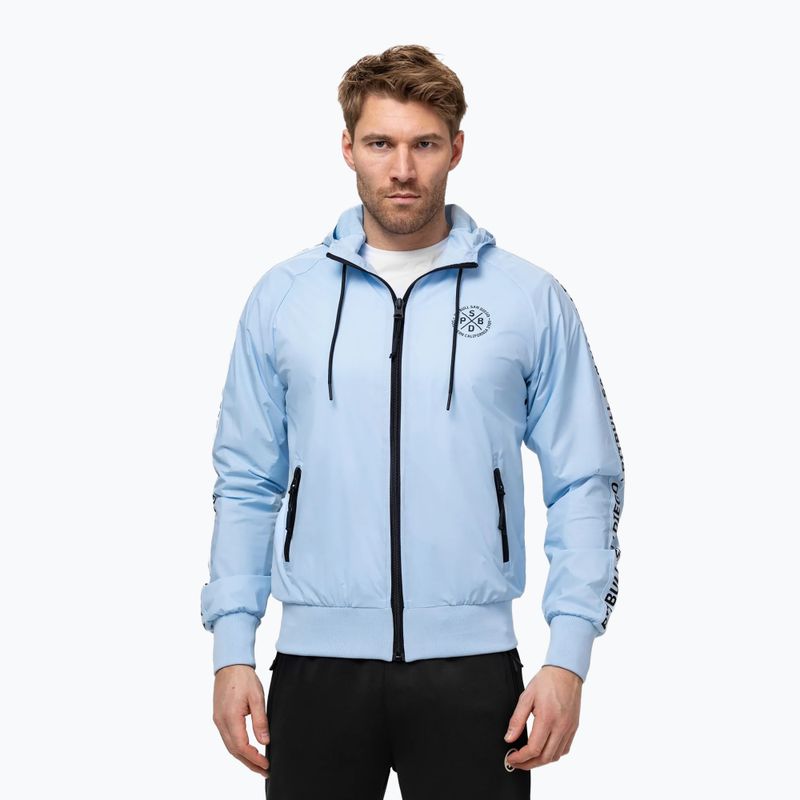 Мъжко яке Pitbull Athletic Tape Nylon Hooded light blue 4