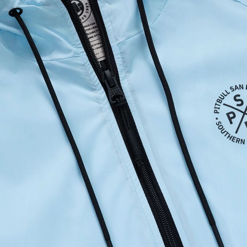 Мъжко яке Pitbull Athletic Tape Nylon Hooded light blue 7