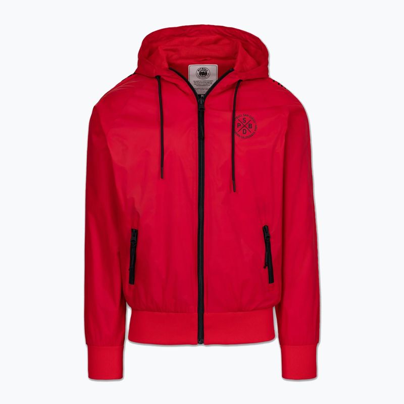 Мъжко яке Pitbull Athletic Tape Nylon Hooded red 6