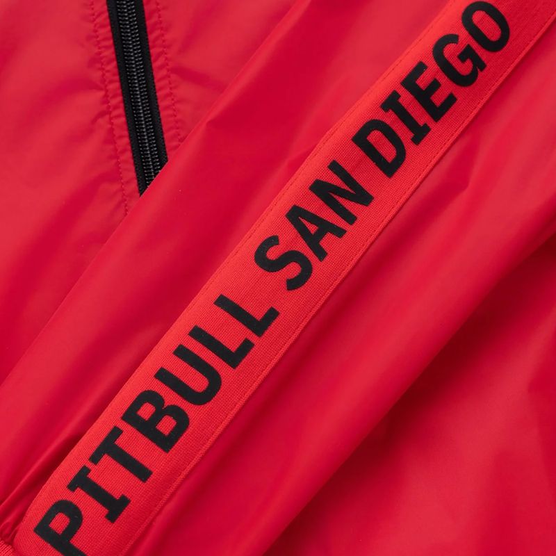 Мъжко яке Pitbull Athletic Tape Nylon Hooded red 11