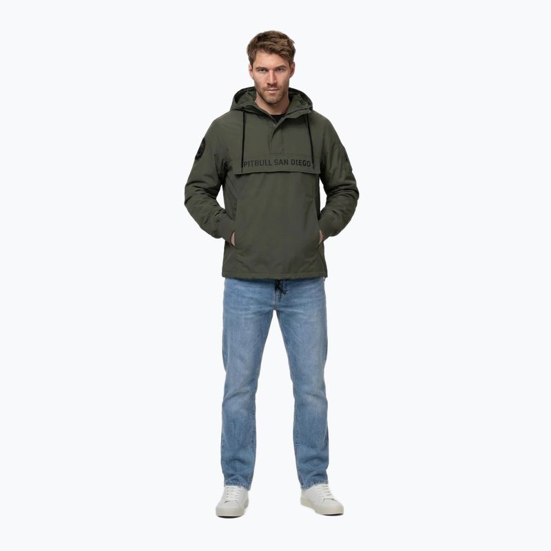 Мъжко яке Pitbull Meandro Kangaroo dark olive 2