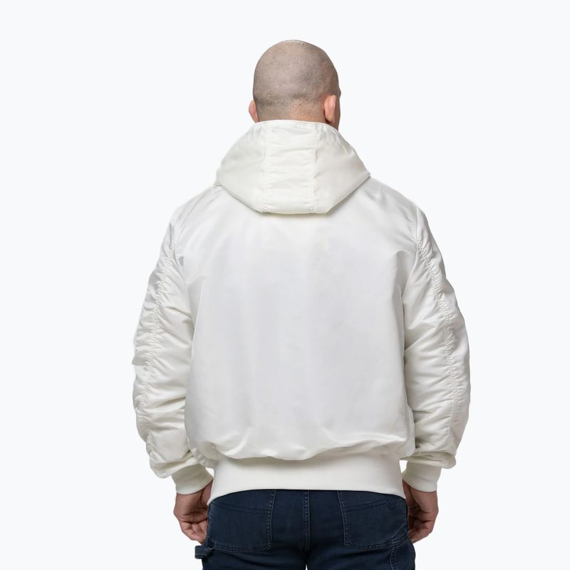 Мъжко яке Pitbull Aero Flight Hooded off white 3