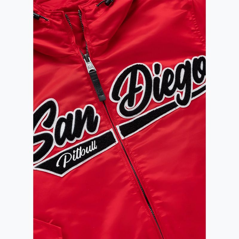 Мъжко яке Pitbull Aero Flight Hooded fluo/red 7
