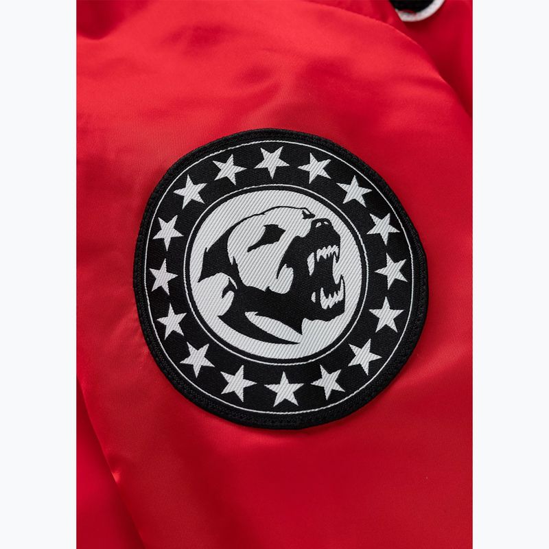 Мъжко яке Pitbull Aero Flight Hooded fluo/red 9