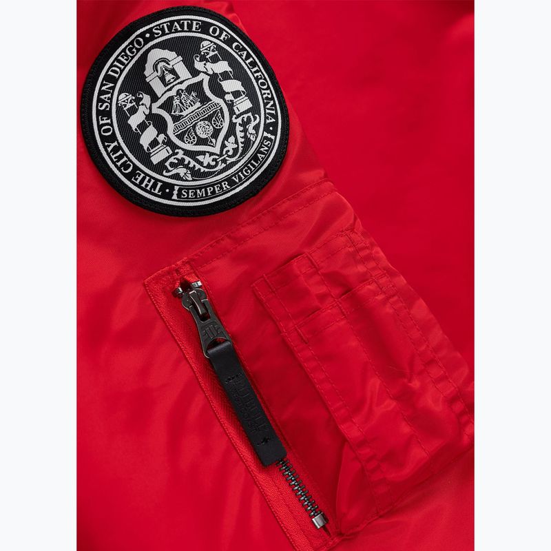Мъжко яке Pitbull Aero Flight Hooded fluo/red 11