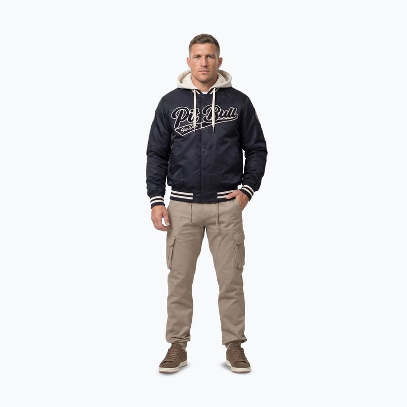 Мъжко яке Pitbull Mason San Diego Baseball Hooded dark navy/beige 3