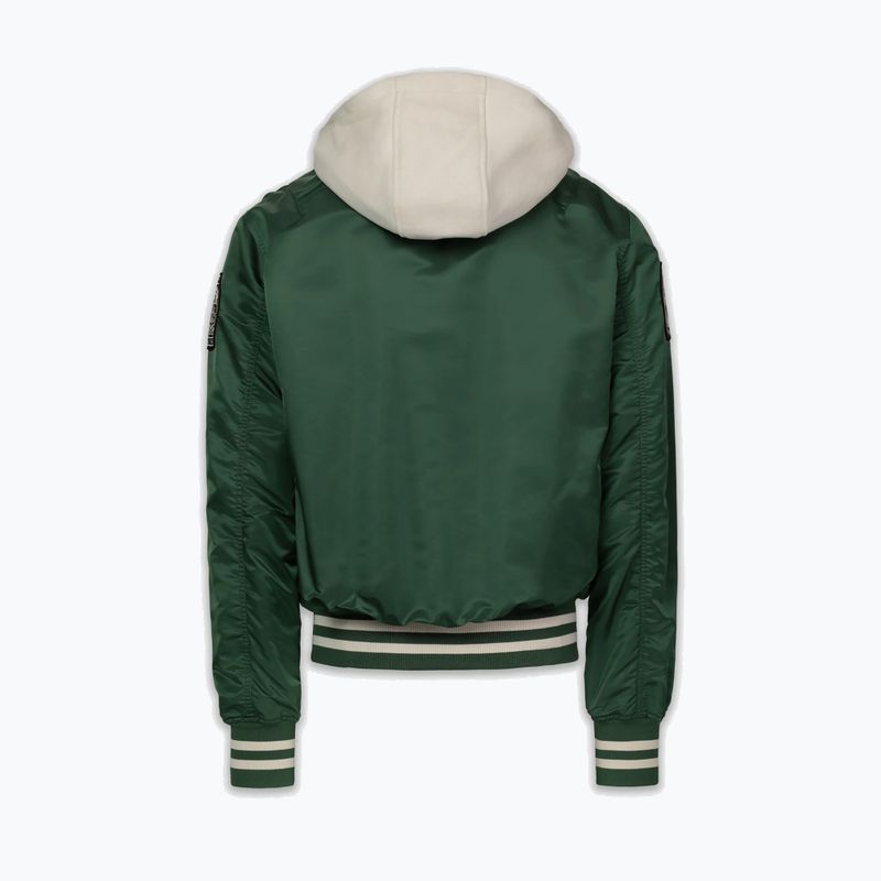 Мъжко яке Pitbull Mason San Diego Baseball Hooded bottle green/beige 5