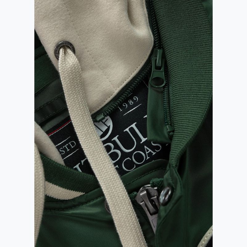 Мъжко яке Pitbull Mason San Diego Baseball Hooded bottle green/beige 8