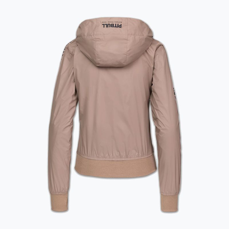 Дамско яке Pitbull Aaricia Stripes Nylon Hooded dark sand 4