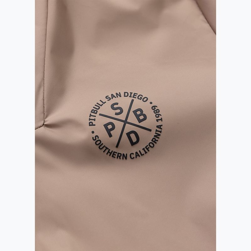 Дамско яке Pitbull Aaricia Stripes Nylon Hooded dark sand 7