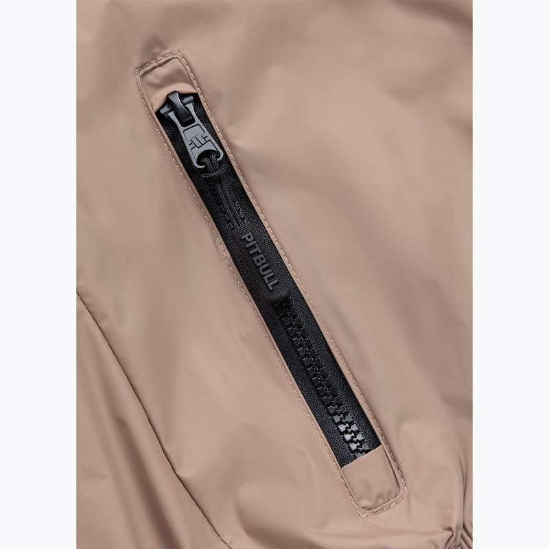 Дамско яке Pitbull Aaricia Stripes Nylon Hooded dark sand 10