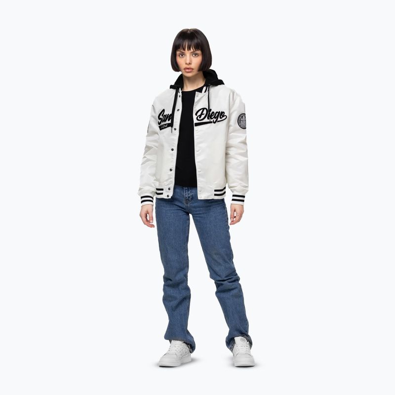 Дамско яке Pitbull Angela San Diego Hooded Varsity off white 2