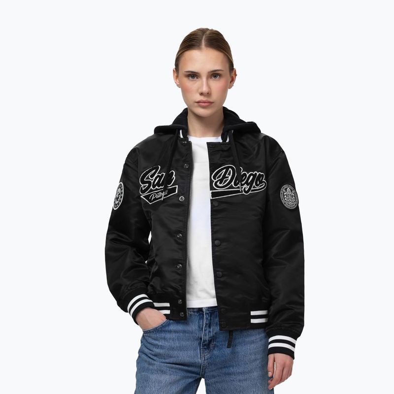 Дамско яке Pitbull Angela San Diego Hooded Varsity black 4