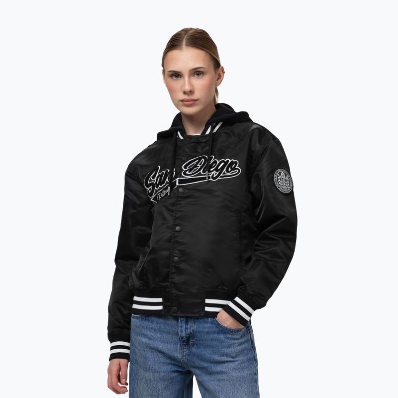 Дамско яке Pitbull Angela San Diego Hooded Varsity black 5