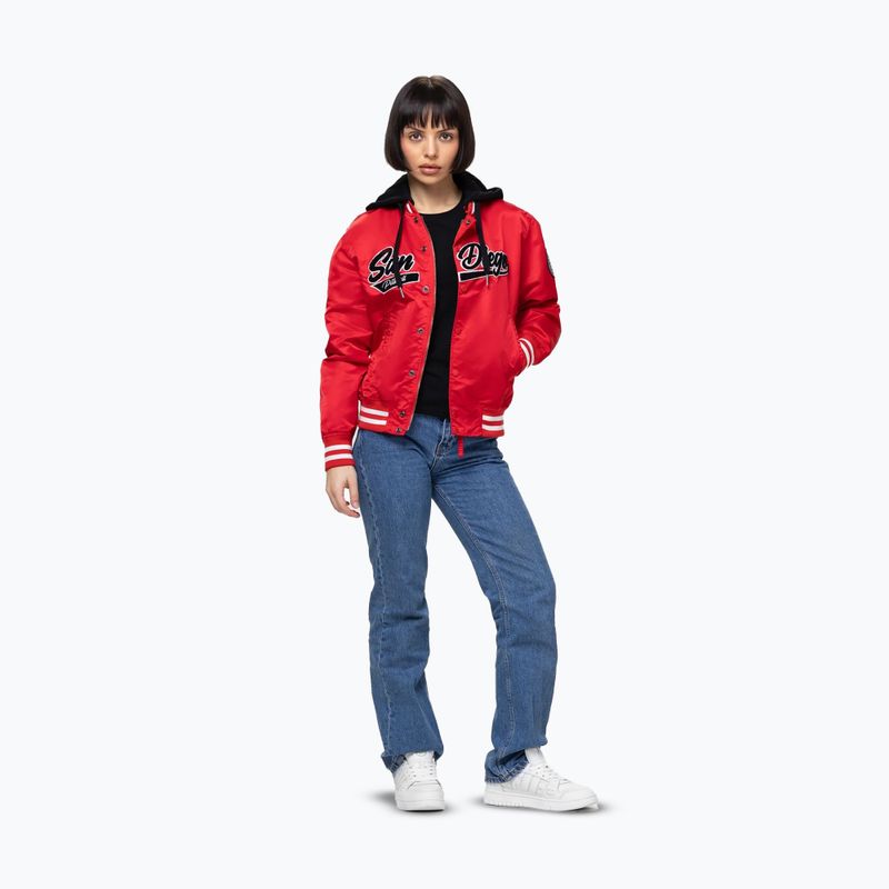 Дамско яке Pitbull Angela San Diego Hooded Varsity fluo/red 2