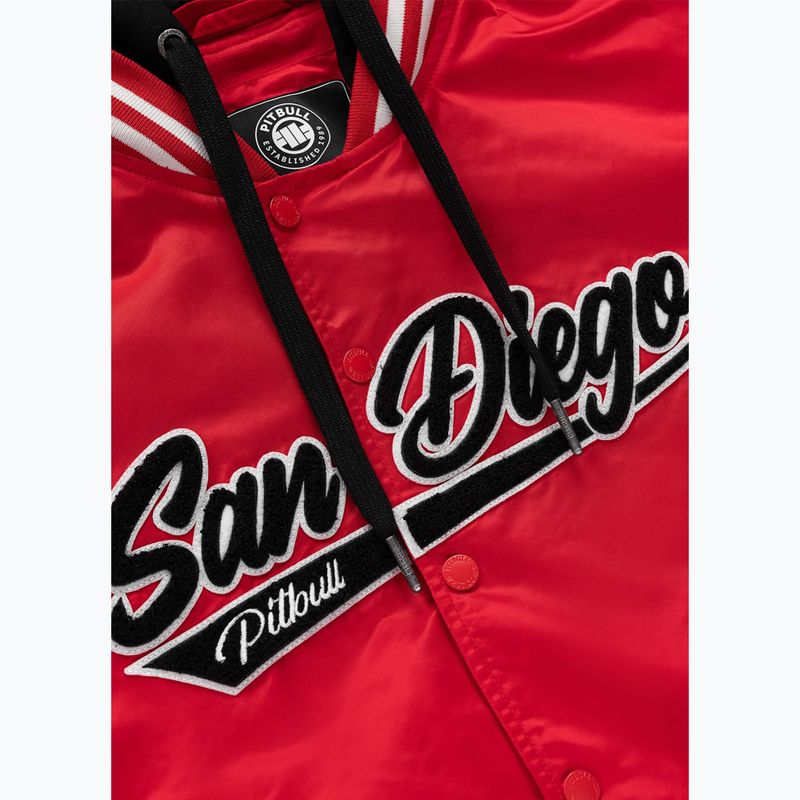Дамско яке Pitbull Angela San Diego Hooded Varsity fluo/red 10