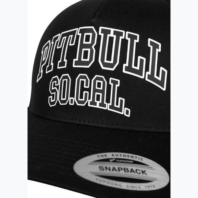 Мъжка шапка с козирка Pitbull "SO.CAL." Retro Trucker black/black/white 3