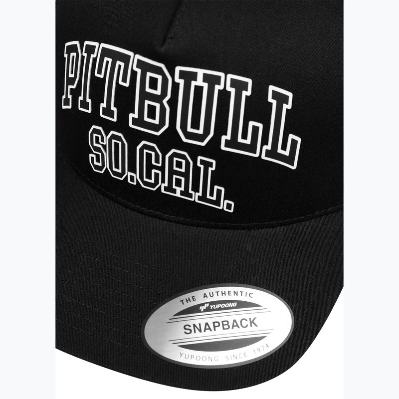 Мъжка шапка с козирка Pitbull "SO.CAL." Retro Trucker black/black/white 4