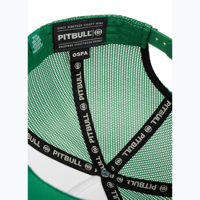 Мъжка шапка с козирка Pitbull "SO.CAL." Retro Trucker green/white 7