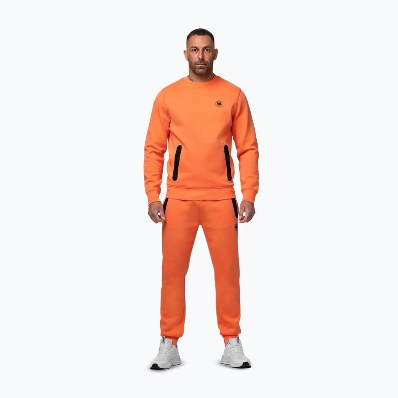 Мъжки суитшърт Pitbull Dogwood Crewneck Sweatshirt fluo orange 2