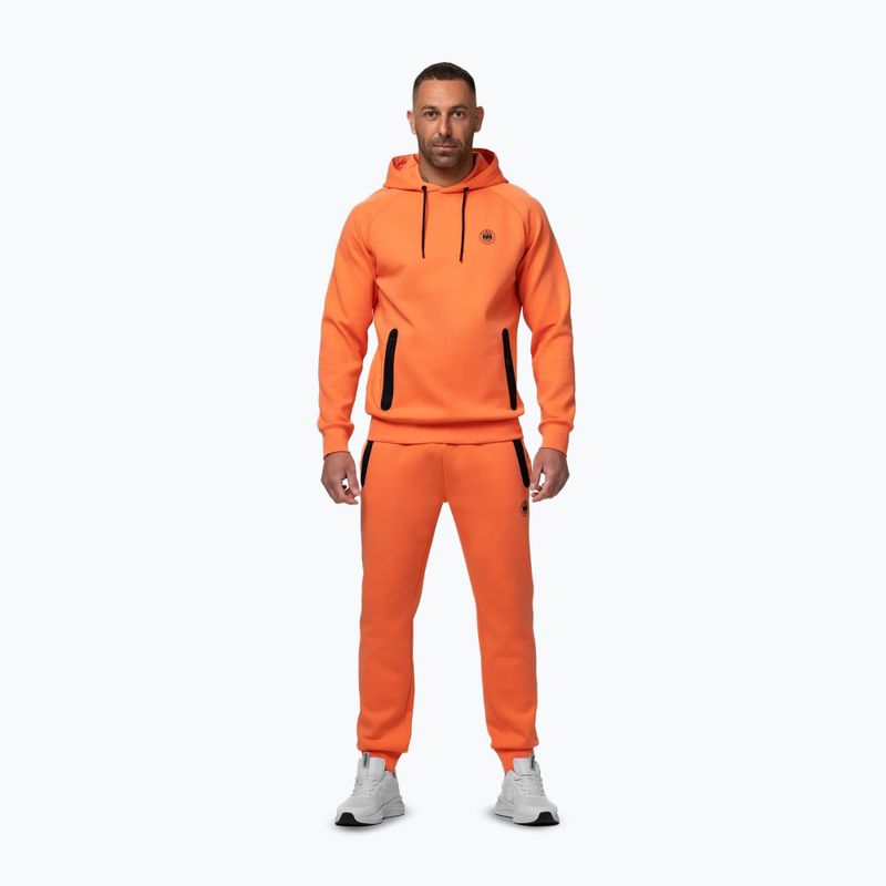 Мъжки суитшърт Pitbull Dogwood Hooded Sweatshirt fluo orange 2