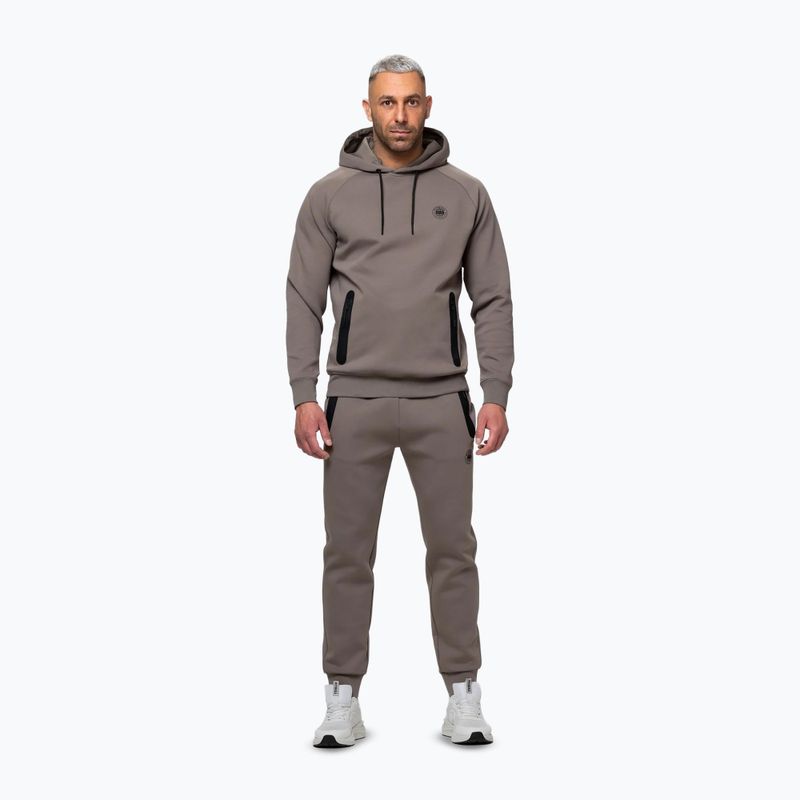 Мъжки суитшърт Pitbull Dogwood Hooded Sweatshirt taupe 2