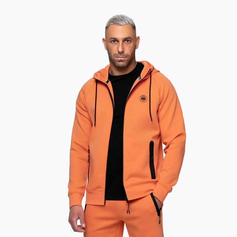 Мъжки суитшърт Pitbull Dogwood Hooded Zip Sweatshirt fluo orange 4