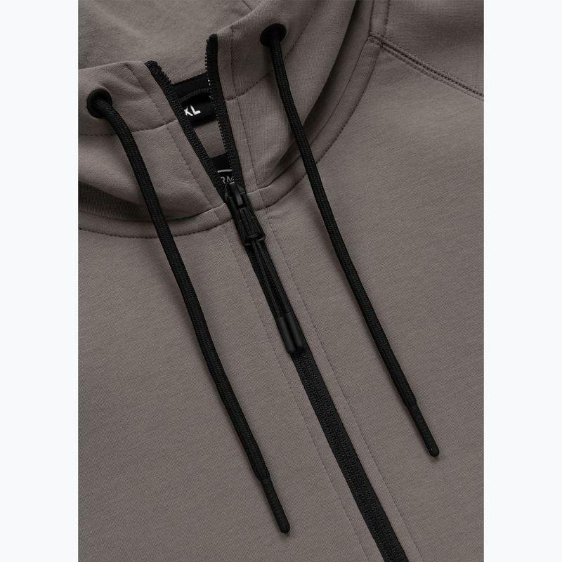 Мъжки суитшърт Pitbull Dogwood Hooded Zip Sweatshirt taupe 7