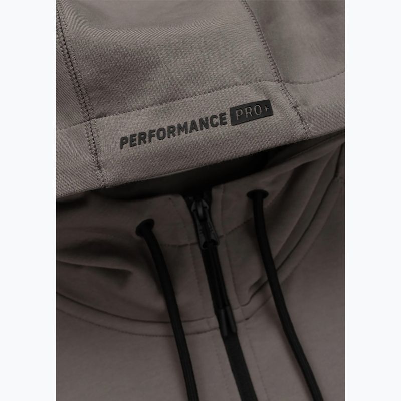 Мъжки суитшърт Pitbull Dogwood Hooded Zip Sweatshirt taupe 10