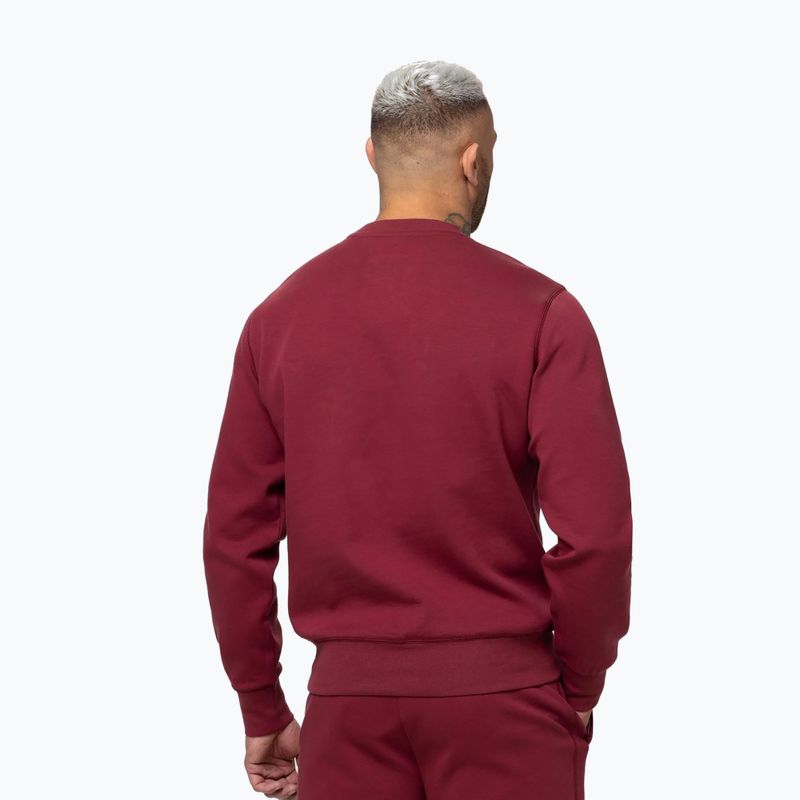 Мъжки суитшърт Pitbull Sampson Crewneck Sweatshirt burgundy 3