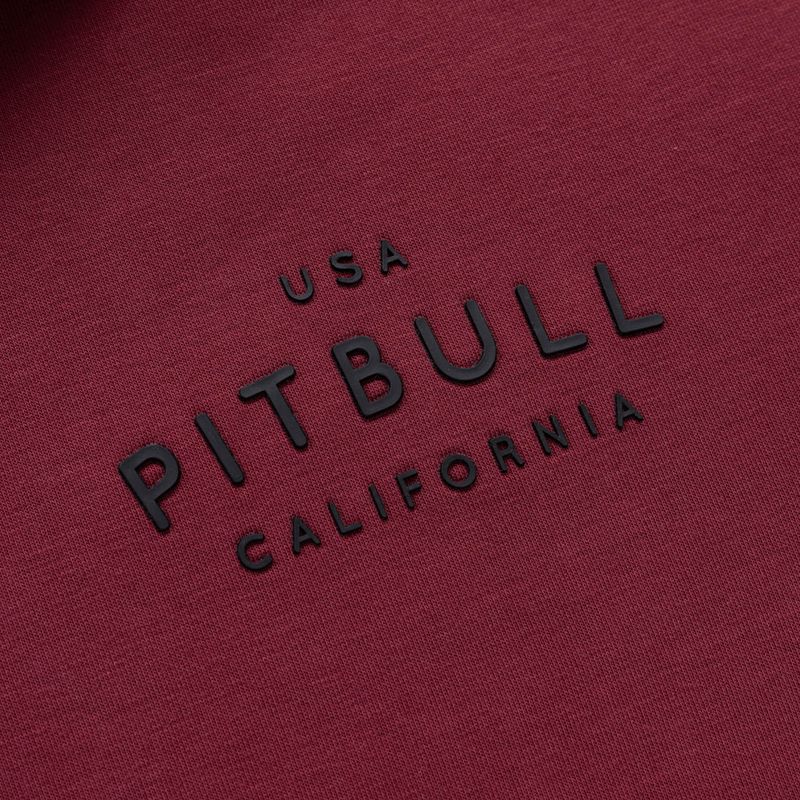 Мъжки суитшърт Pitbull Sampson Zip burgundy 4