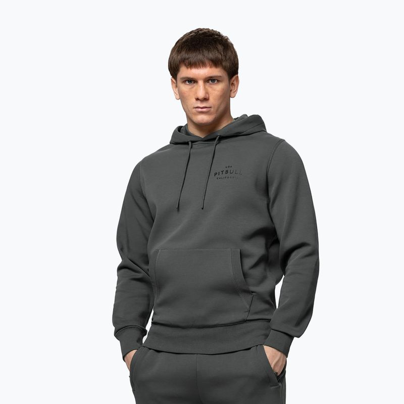Мъжки суитшърт Pitbull Sampson Hooded Sweatshirt grey/green 4