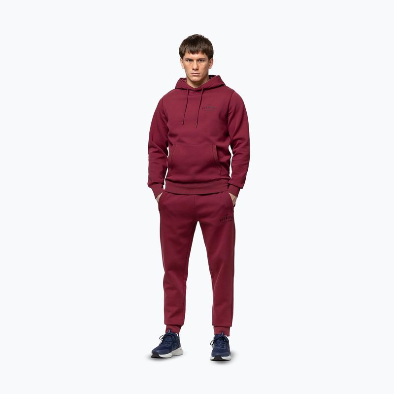 Мъжки суитшърт Pitbull Sampson Hooded Sweatshirt burgundy 2