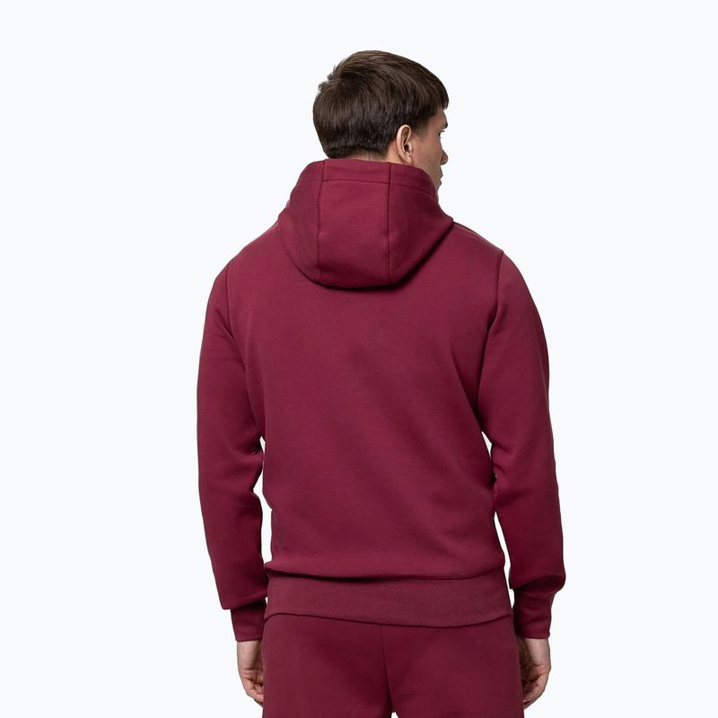 Мъжки суитшърт Pitbull Sampson Hooded Sweatshirt burgundy 3