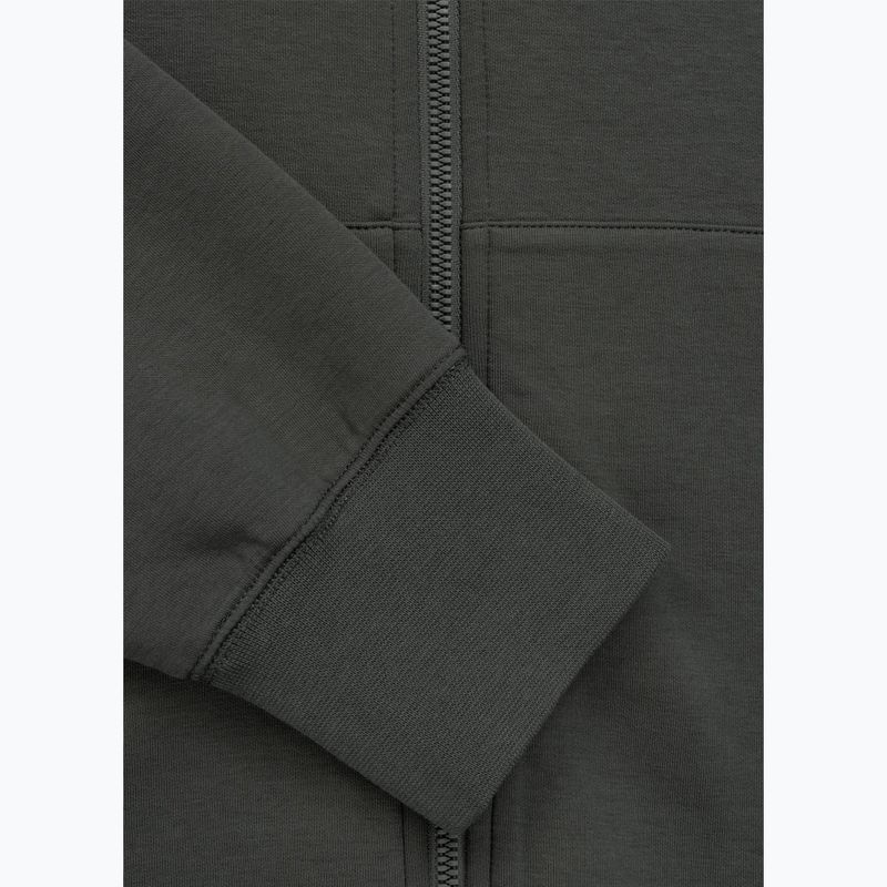 Мъжки суитшърт Pitbull Sampson Hooded Zip Sweatshirt grey/green 10