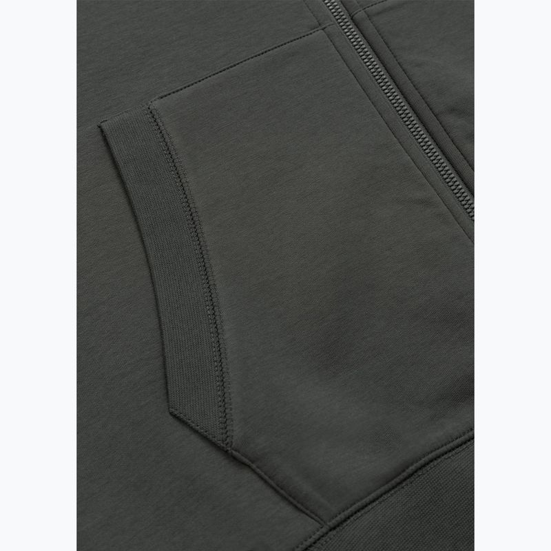 Мъжки суитшърт Pitbull Sampson Hooded Zip Sweatshirt grey/green 11