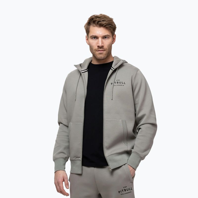 Мъжки суитшърт Pitbull Sampson Hooded Zip Sweatshirt grey/harbour 4