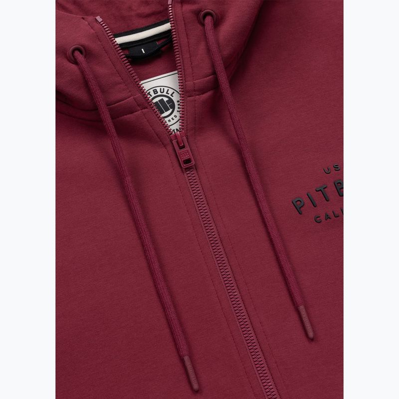 Мъжки суитшърт Pitbull Sampson Hooded Zip Sweatshirt burgundy 7